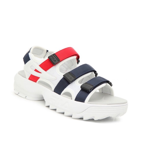 chunky fila sandals